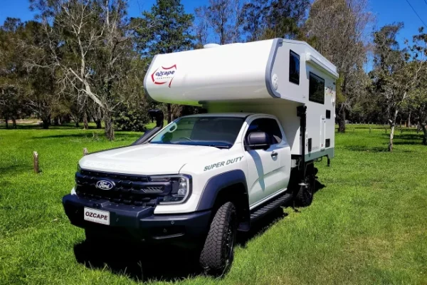 Ford Ranger SuperDuty with Ozcape Optima Slide-on camper